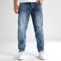 Bon marché 🔔 Jean Relaxed Fit 0146 Bleu Denim de LBO ✔️