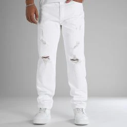 Top 10 🔥 Jean Relaxed Fit Avec Destroy 2778 Blanc Denim de LBO 🔔 10 Top 10 🔥 Jean Relaxed Fit Avec Destroy 2778 Blanc Denim de LBO 🔔 -France LBO Soldes Boutique lbo 337339 SHALBO 2778 20221102T155108 04