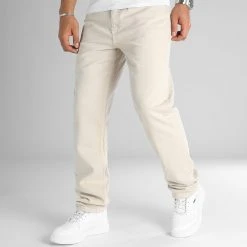 Sortie ❤️ Jean Relaxed Fit 2783 Denim Beige de LBO 😍 -France LBO Soldes Boutique lbo 337346 SHALBO 2783 20221028T154701 03