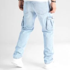 Meilleure vente 🎁 Jean Relaxed Fit Avec Poches Cargo 2787 Bleu Denim Wash de LBO 🎁 -France LBO Soldes Boutique lbo 339280 SHALBO 2787 20221117T153236 06