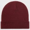 Bon marché 🤩 Bonnet Mailles Fines Avec Revers Bordeaux de LBO 🥰 -France LBO Soldes Boutique lbo 339681 LBO 10708 BC045 BURGUNDY 20221007T162547 01