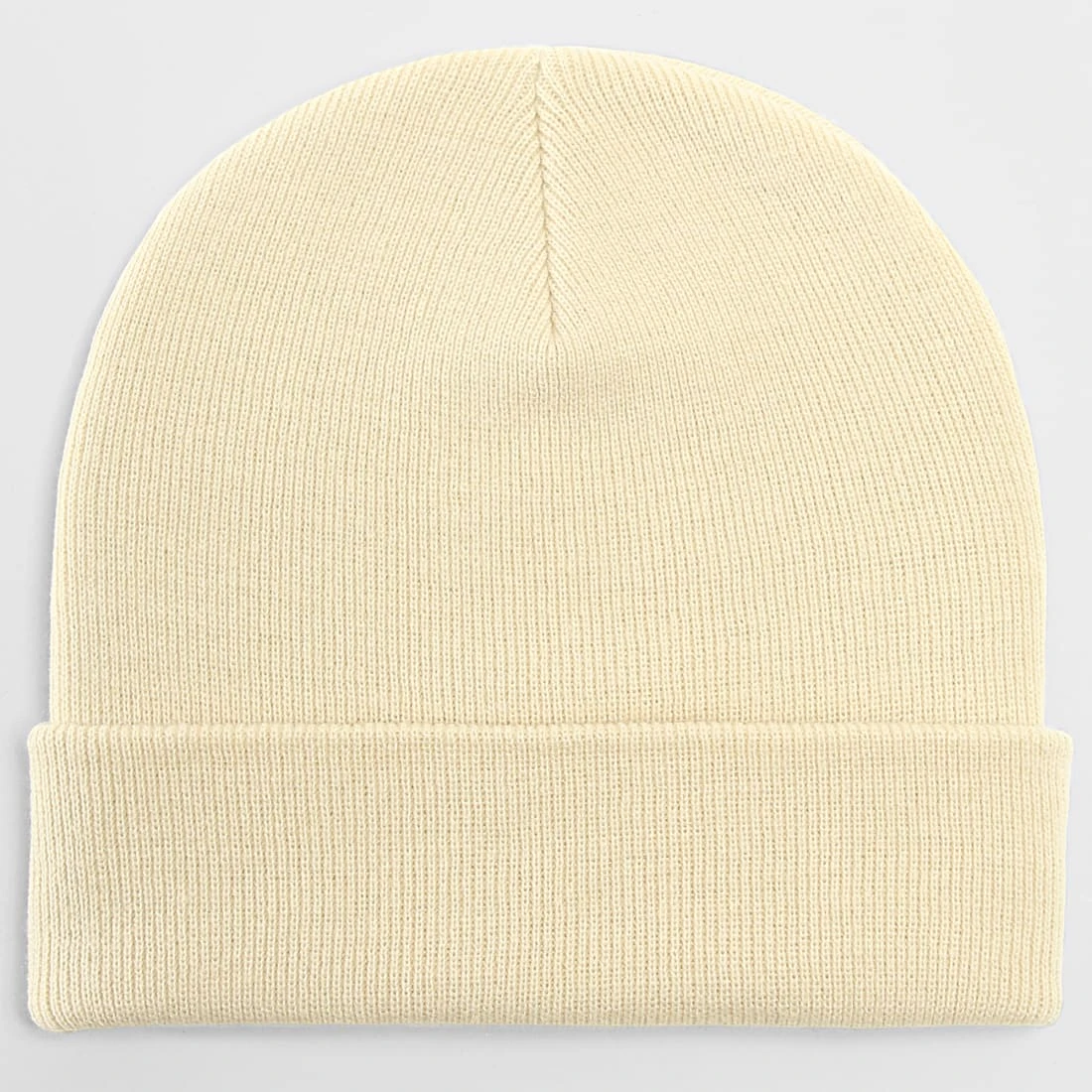 Nouveau ⭐ Bonnet Mailles Fines Avec Revers Beige de LBO 🔥 3 Nouveau ⭐ Bonnet Mailles Fines Avec Revers Beige de LBO 🔥