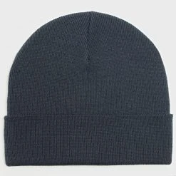 Vente flash ✨ Bonnet Mailles Fines Avec Revers Bleu Marine de LBO ✨