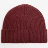 Remise ❤️ Bonnet Mailles Epaisses Avec Revers Bordeaux de LBO ⌛ -France LBO Soldes Boutique lbo 339707 LBO 10708 B380 BURGUNDY 20221007T162431 01