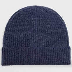 Tout neuf 🔥 Bonnet Mailles Epaisses Avec Revers Bleu Marine de LBO 😀