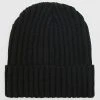 Acheter 🔥 Bonnet Mailles Chunky Avec Revers Noir de LBO 🎁 -France LBO Soldes Boutique lbo 339710 LBO 10708 BC465 BLACK 20221010T150241 01