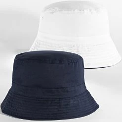 Bon marché 😍 Bob Réversible Bleu Marine Blanc de LBO ⭐