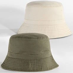 Coupon ⭐ Bob Réversible Vert Kaki Beige de LBO ⌛