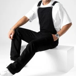 Remise ⌛ Salopette en Jean Relaxed Fit 2694 Noir Denim de LBO 🔔 -France LBO Soldes Boutique lbo 340521 SHALBO 2694 20221117T153038 04