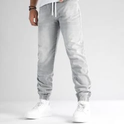 Sortie 😉 Jogger Pant Jean Relaxed Fit 2831 Denim Gris de LBO ✔️ -France LBO Soldes Boutique lbo 344424 SHALBO 2831 20221117T153400 01