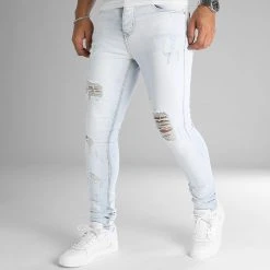 Promo ⭐ Jean Slim LB054-4 Denim Super Wash de LBO 🥰 -France LBO Soldes Boutique lbo 345537 LBO LB054 4 SUPERLIGHTBLUEDENIM 20221028T154925 03