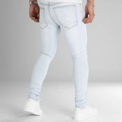 Promo ⭐ Jean Slim LB054-4 Denim Super Wash de LBO 🥰 -France LBO Soldes Boutique lbo 345537 LBO LB054 4 SUPERLIGHTBLUEDENIM 20221028T161323 05