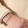 Remise 🛒 Bracelet Maille Figaro 3.5mm Doré de LBO 🎉