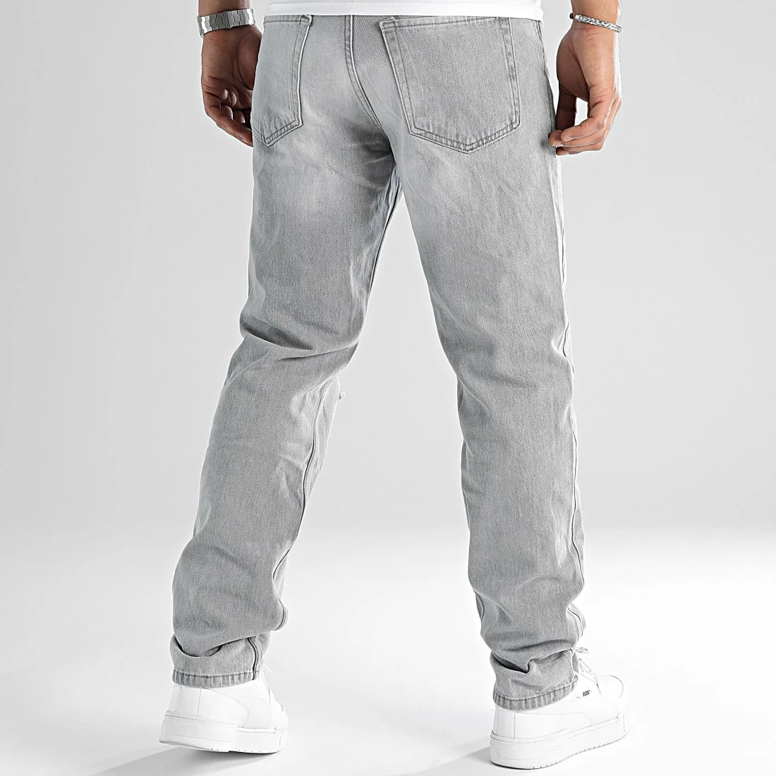 Meilleur prix 😀 Lot De 2 Jeans Relaxed Fit Avec Destroy 2508 2777 Noir Gris Clair de LBO ✨ 6 Meilleur prix 😀 Lot De 2 Jeans Relaxed Fit Avec Destroy 2508 2777 Noir Gris Clair de LBO ✨ – Image 4