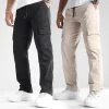 Nouveau ✨ Lot De 2 Pantalons Cargo 1070318 Noir Beige de LBO 🥰 -France LBO Soldes Boutique lbo 347737 LOT LBO 1070318 0096 LBO 1070318 0128 20221111T135616 01