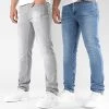 Bon marché ⌛ Lot De 2 Jean Regular Fit 2200 2679 Gris Bleu Denim de LBO 😀 -France LBO Soldes Boutique lbo 348763 LOT SHALBO 2200 SHALBO 2679 20221123T081033 01