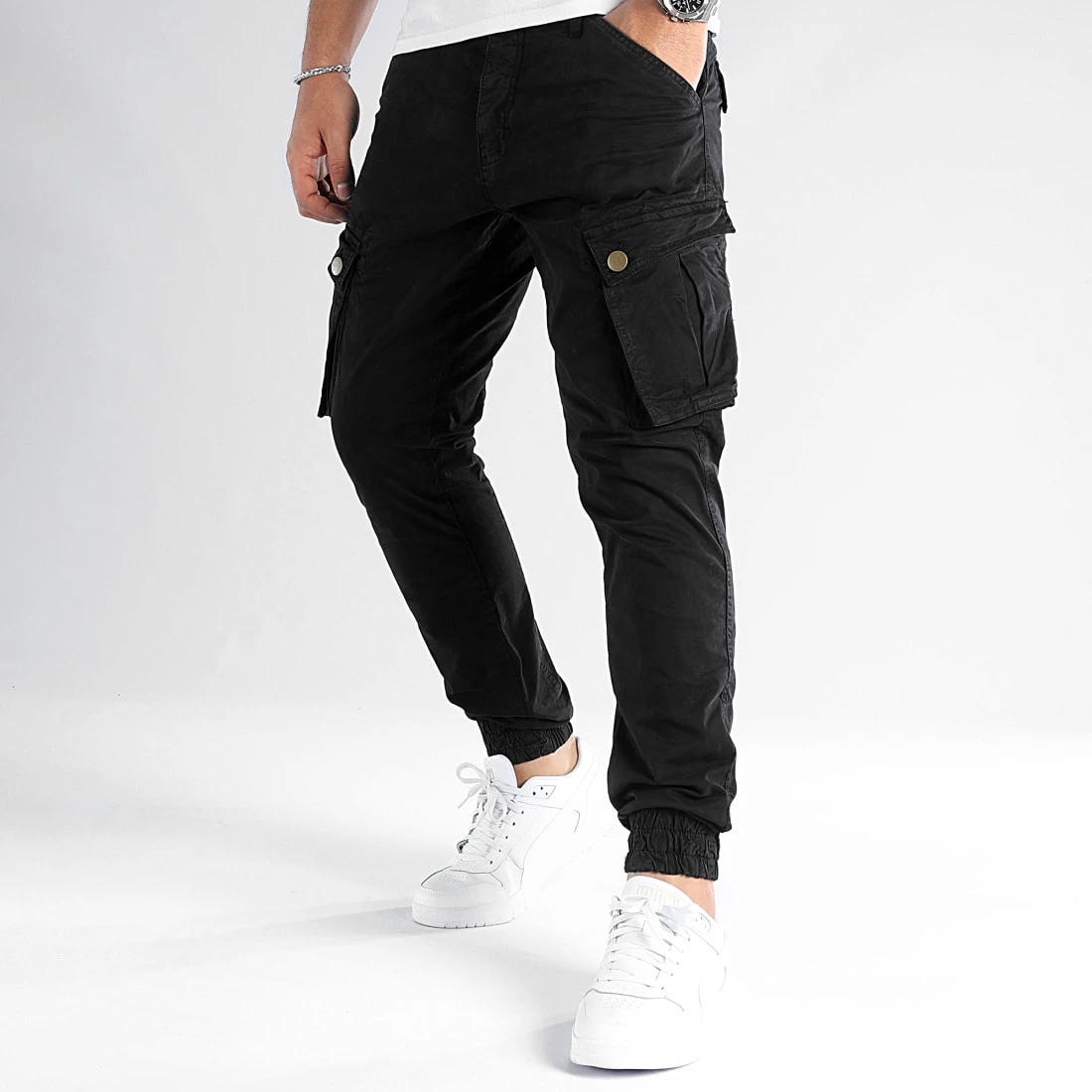 Sortie 🎁 Pantalon Cargo 0324 Noir de LBO 🎉 6 Sortie 🎁 Pantalon Cargo 0324 Noir de LBO 🎉 – Image 4