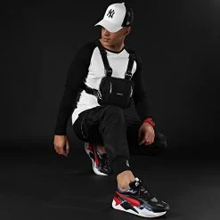 Acheter ❤️ Tee 🛒 Shirt Manches Longues Raglan 35-1 Noir Blanc de LBO 🔥 -France LBO Soldes Boutique lbo 88652 FAB SHALBO 35 1 20201221T081434 05