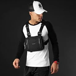 Acheter ❤️ Tee 🛒 Shirt Manches Longues Raglan 35-1 Noir Blanc de LBO 🔥 -France LBO Soldes Boutique lbo 88652 FAB SHALBO 35 1 20201221T081436 06