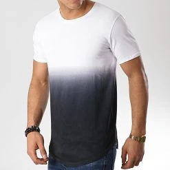 Meilleur prix 🤩 Tee Shirt Oversize 99 Blanc Dégradé Noir de LBO 😉 -France LBO Soldes Boutique lbo 95815 FAB SHALBO 99 TPDT 20190419T135012 05