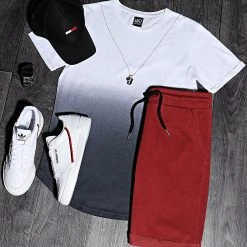 Meilleur prix 🤩 Tee Shirt Oversize 99 Blanc Dégradé Noir de LBO 😉 -France LBO Soldes Boutique lbo 95815 FAB SHALBO 99 TPDT 20200619T142029 05