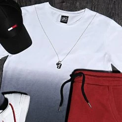 Meilleur prix 🤩 Tee Shirt Oversize 99 Blanc Dégradé Noir de LBO 😉 -France LBO Soldes Boutique lbo 95815 FAB SHALBO 99 TPDT 20200619T142033 06